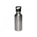 600ML Stainless Steel Water Bottle with Straw Top - Silver